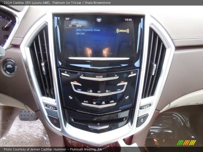 Platinum Ice Tricoat / Shale/Brownstone 2014 Cadillac SRX Luxury AWD