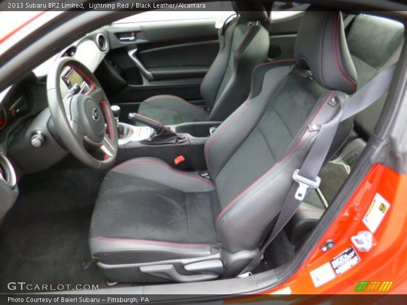 Lightning Red / Black Leather/Alcantara 2013 Subaru BRZ Limited