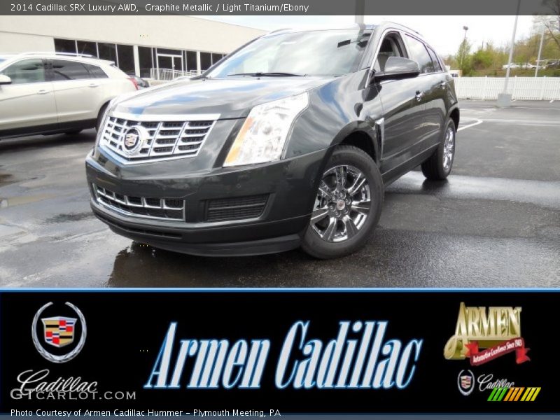 Graphite Metallic / Light Titanium/Ebony 2014 Cadillac SRX Luxury AWD