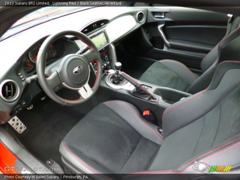 Lightning Red / Black Leather/Alcantara 2013 Subaru BRZ Limited