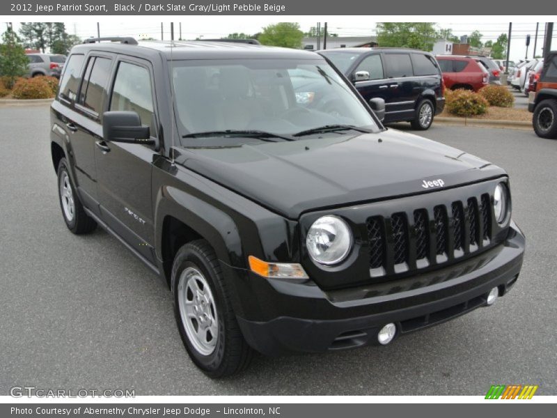 Black / Dark Slate Gray/Light Pebble Beige 2012 Jeep Patriot Sport