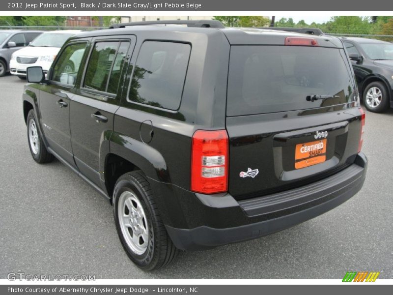Black / Dark Slate Gray/Light Pebble Beige 2012 Jeep Patriot Sport