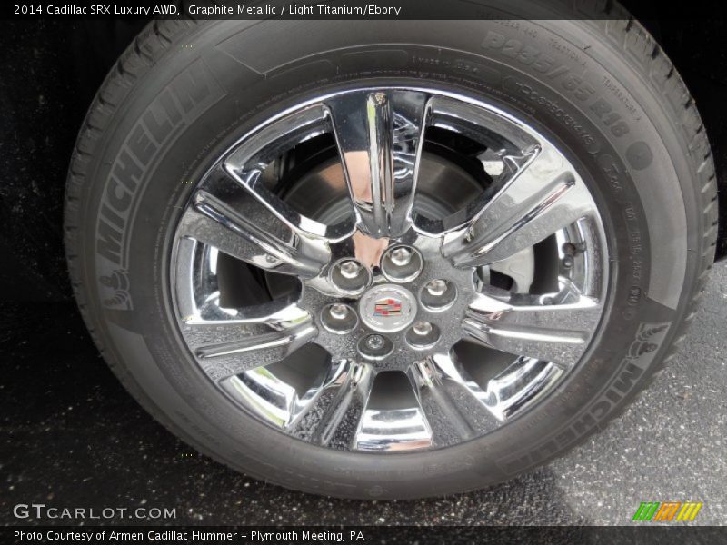 Graphite Metallic / Light Titanium/Ebony 2014 Cadillac SRX Luxury AWD