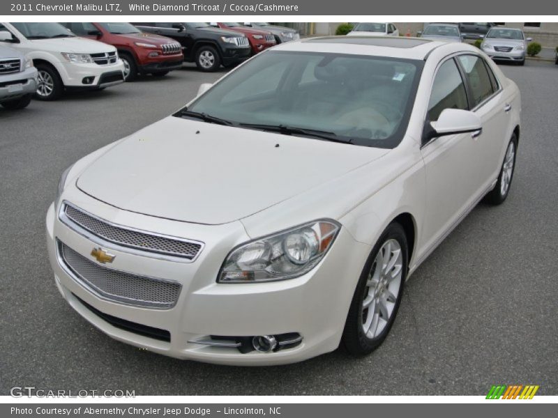 White Diamond Tricoat / Cocoa/Cashmere 2011 Chevrolet Malibu LTZ