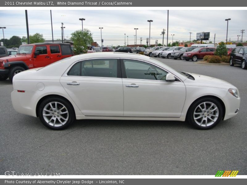 White Diamond Tricoat / Cocoa/Cashmere 2011 Chevrolet Malibu LTZ