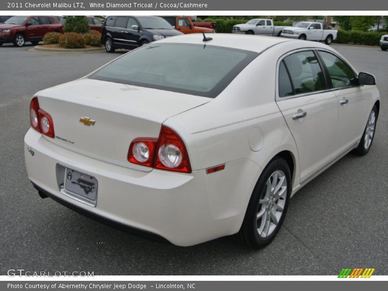 White Diamond Tricoat / Cocoa/Cashmere 2011 Chevrolet Malibu LTZ
