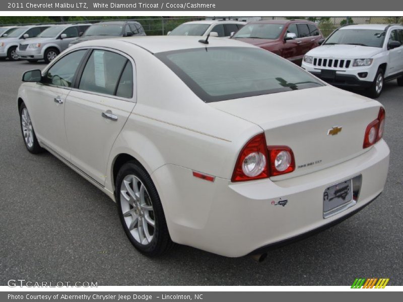 White Diamond Tricoat / Cocoa/Cashmere 2011 Chevrolet Malibu LTZ