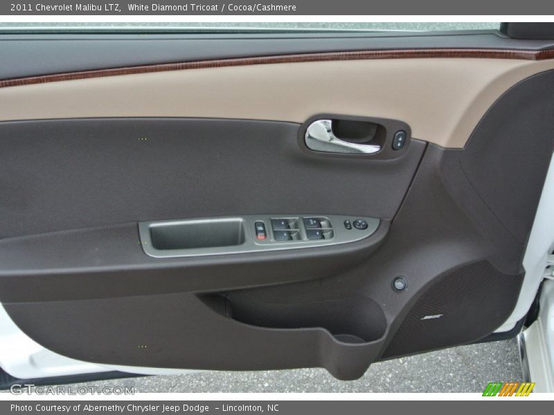 White Diamond Tricoat / Cocoa/Cashmere 2011 Chevrolet Malibu LTZ