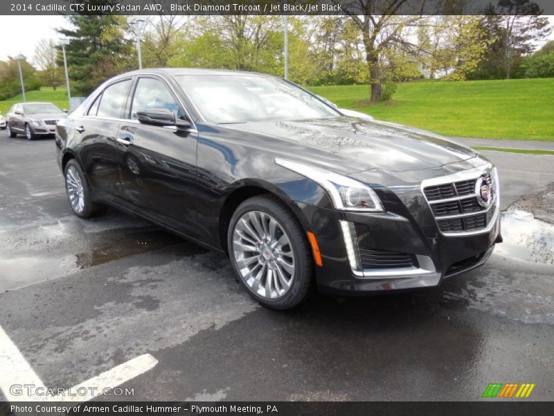 Black Diamond Tricoat / Jet Black/Jet Black 2014 Cadillac CTS Luxury Sedan AWD