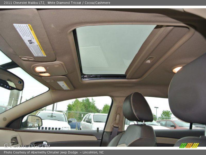 White Diamond Tricoat / Cocoa/Cashmere 2011 Chevrolet Malibu LTZ