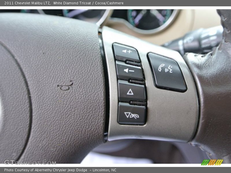 White Diamond Tricoat / Cocoa/Cashmere 2011 Chevrolet Malibu LTZ