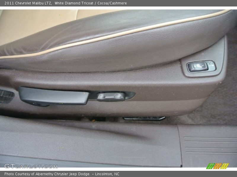 White Diamond Tricoat / Cocoa/Cashmere 2011 Chevrolet Malibu LTZ