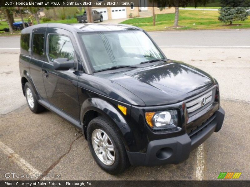 Nighthawk Black Pearl / Black/Titanium 2007 Honda Element EX AWD