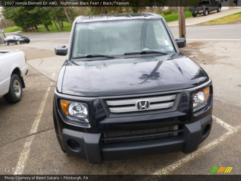 Nighthawk Black Pearl / Black/Titanium 2007 Honda Element EX AWD