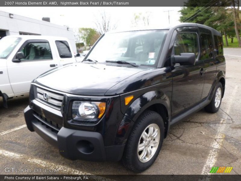 Nighthawk Black Pearl / Black/Titanium 2007 Honda Element EX AWD