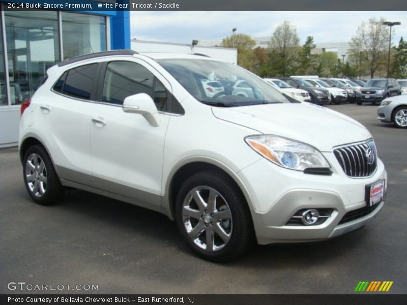 White Pearl Tricoat / Saddle 2014 Buick Encore Premium