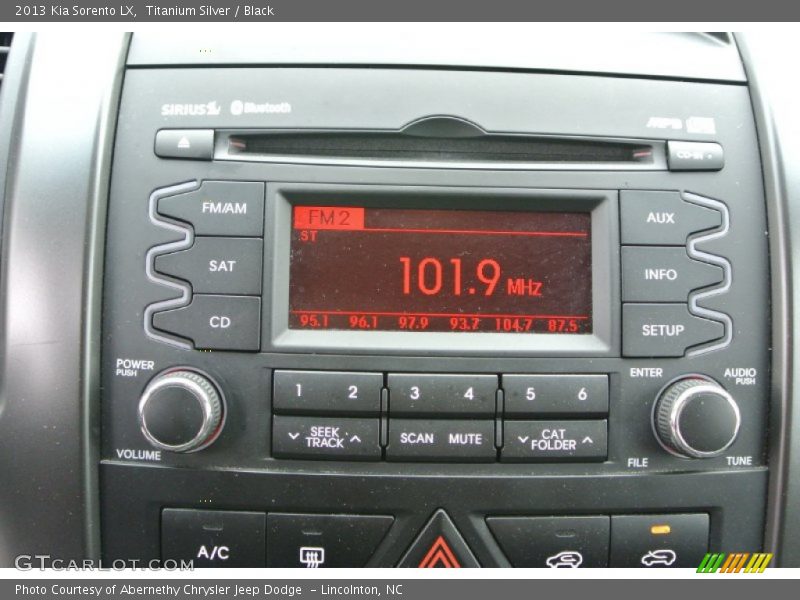 Titanium Silver / Black 2013 Kia Sorento LX