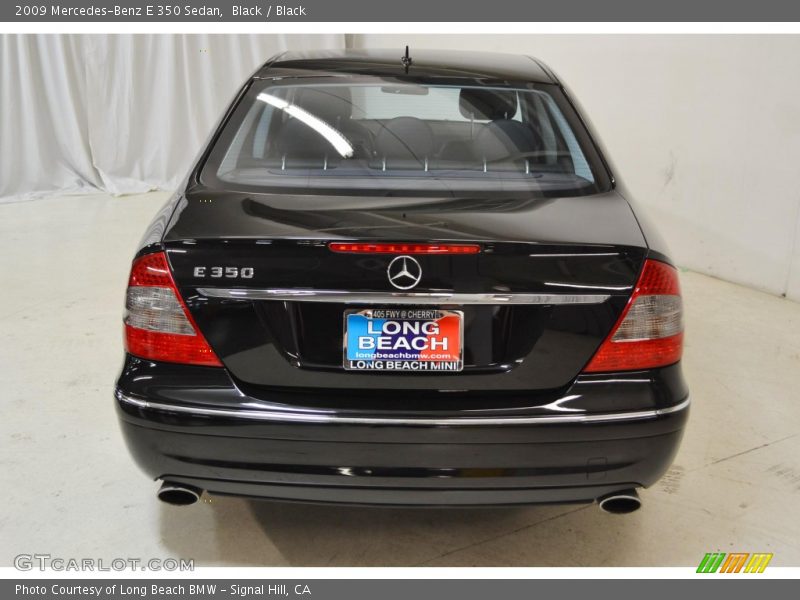 Black / Black 2009 Mercedes-Benz E 350 Sedan