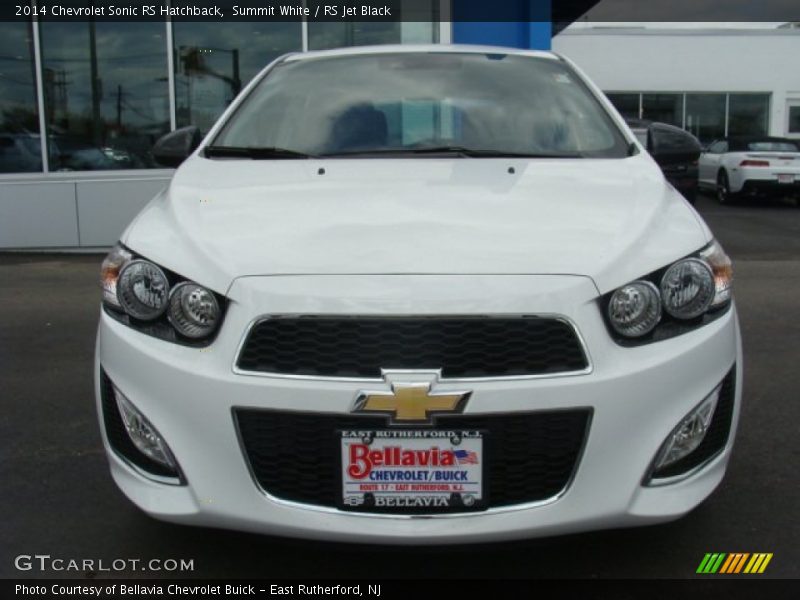 Summit White / RS Jet Black 2014 Chevrolet Sonic RS Hatchback