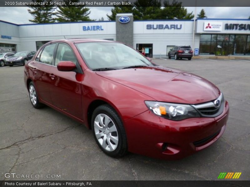 Camellia Red Pearl / Carbon Black 2010 Subaru Impreza 2.5i Sedan