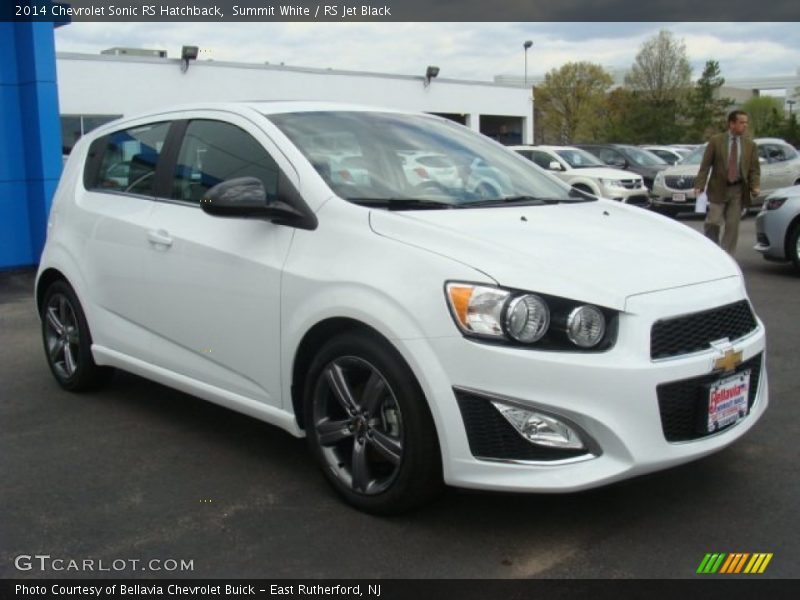 Summit White / RS Jet Black 2014 Chevrolet Sonic RS Hatchback