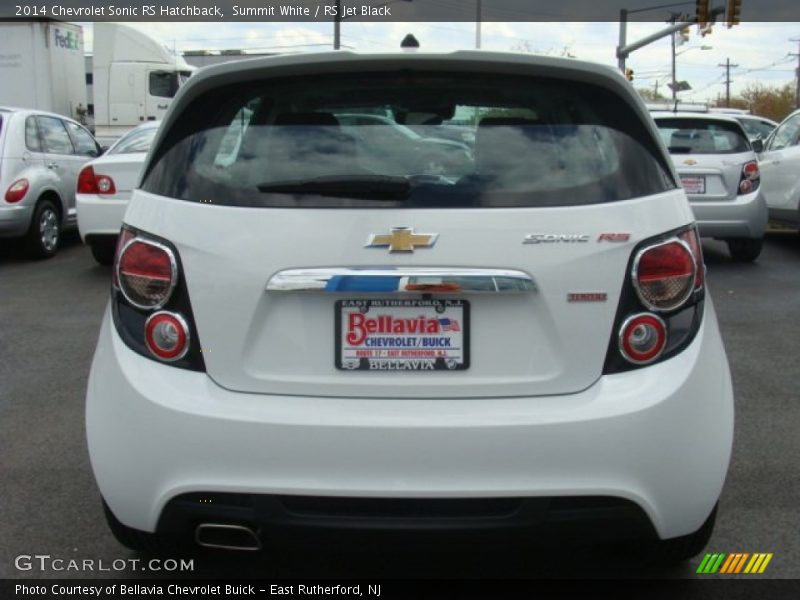 Summit White / RS Jet Black 2014 Chevrolet Sonic RS Hatchback