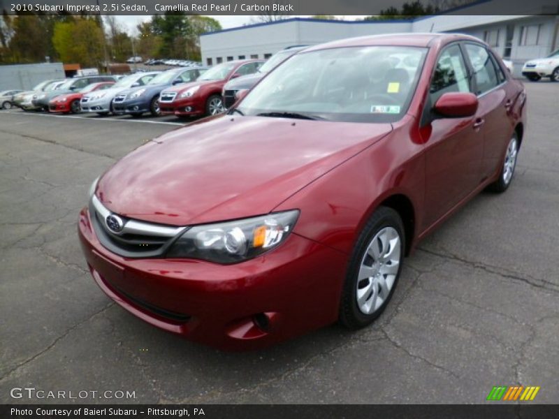 Camellia Red Pearl / Carbon Black 2010 Subaru Impreza 2.5i Sedan
