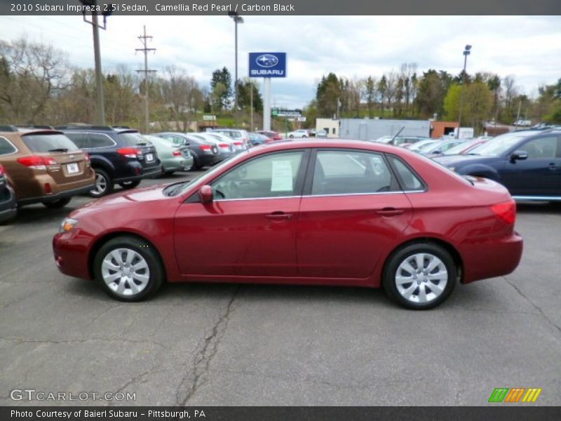 Camellia Red Pearl / Carbon Black 2010 Subaru Impreza 2.5i Sedan