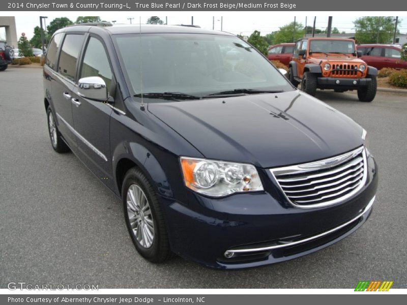 True Blue Pearl / Dark Frost Beige/Medium Frost Beige 2014 Chrysler Town & Country Touring-L