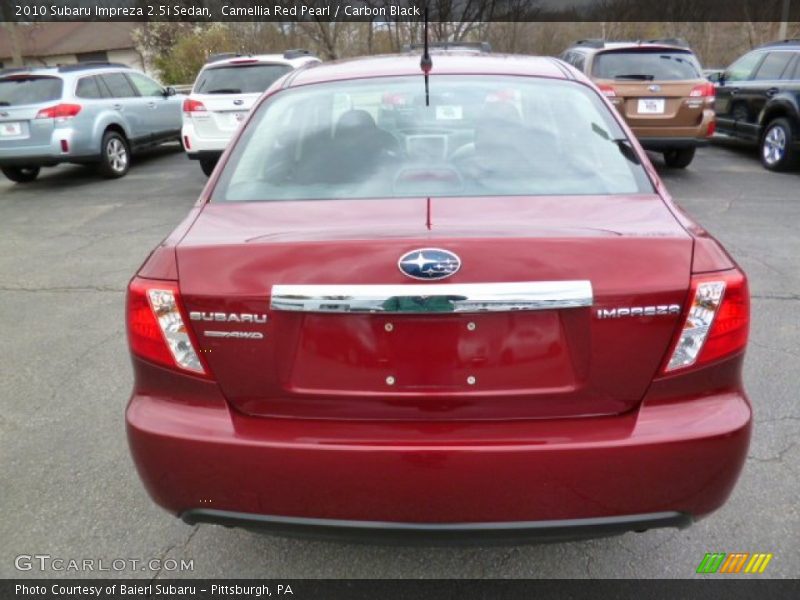 Camellia Red Pearl / Carbon Black 2010 Subaru Impreza 2.5i Sedan