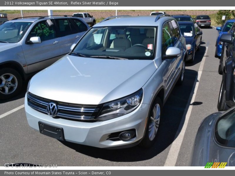 Reflex Silver Metallic / Beige 2012 Volkswagen Tiguan SE 4Motion