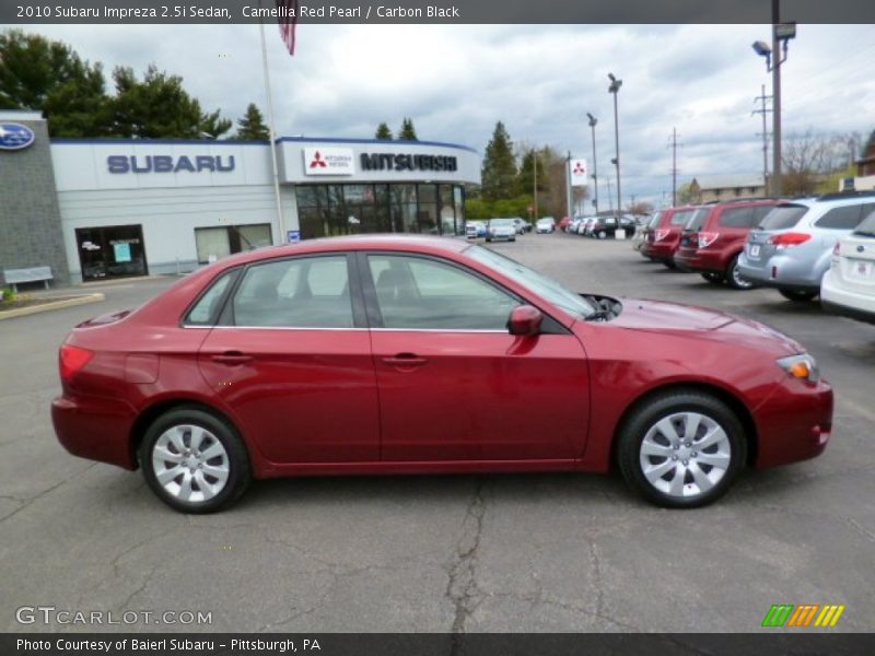 Camellia Red Pearl / Carbon Black 2010 Subaru Impreza 2.5i Sedan