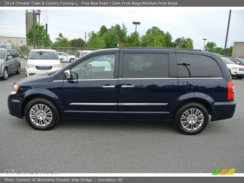 True Blue Pearl / Dark Frost Beige/Medium Frost Beige 2014 Chrysler Town & Country Touring-L