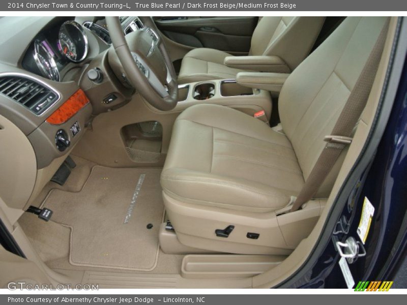 True Blue Pearl / Dark Frost Beige/Medium Frost Beige 2014 Chrysler Town & Country Touring-L