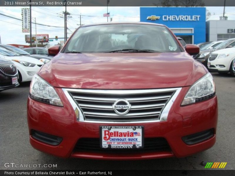Red Brick / Charcoal 2013 Nissan Sentra SV
