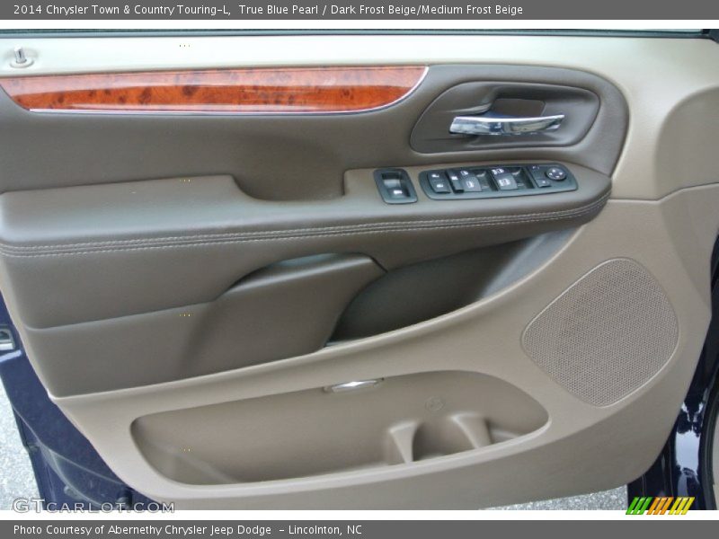 True Blue Pearl / Dark Frost Beige/Medium Frost Beige 2014 Chrysler Town & Country Touring-L