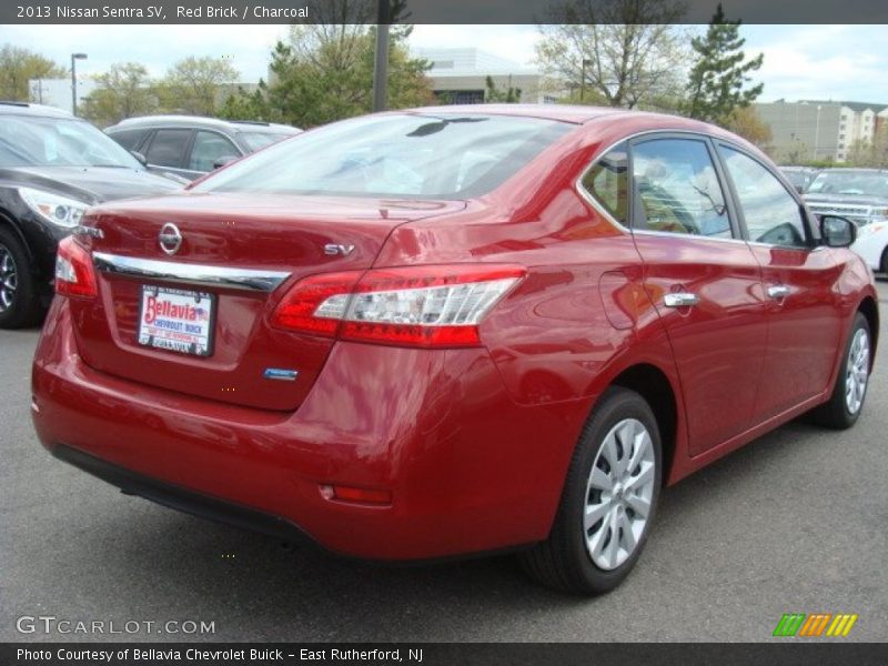 Red Brick / Charcoal 2013 Nissan Sentra SV