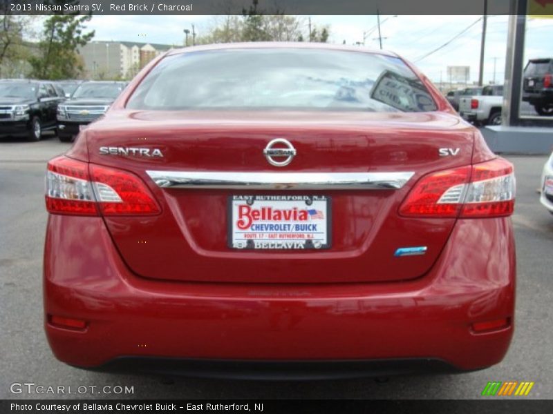 Red Brick / Charcoal 2013 Nissan Sentra SV