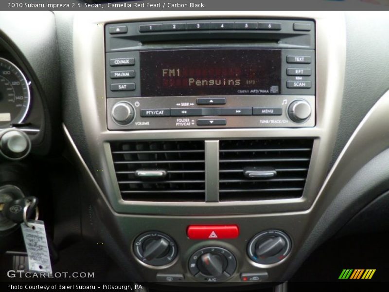 Camellia Red Pearl / Carbon Black 2010 Subaru Impreza 2.5i Sedan