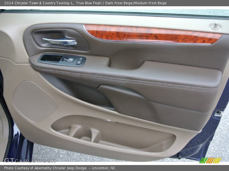 True Blue Pearl / Dark Frost Beige/Medium Frost Beige 2014 Chrysler Town & Country Touring-L