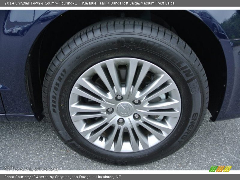 True Blue Pearl / Dark Frost Beige/Medium Frost Beige 2014 Chrysler Town & Country Touring-L