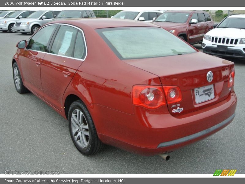 Spice Red Metallic / Pure Beige 2006 Volkswagen Jetta 2.5 Sedan