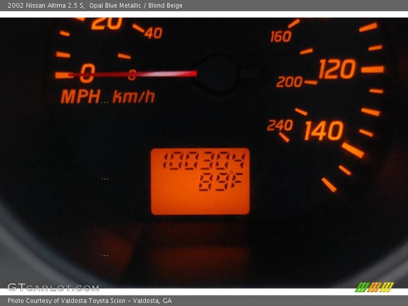 Opal Blue Metallic / Blond Beige 2002 Nissan Altima 2.5 S