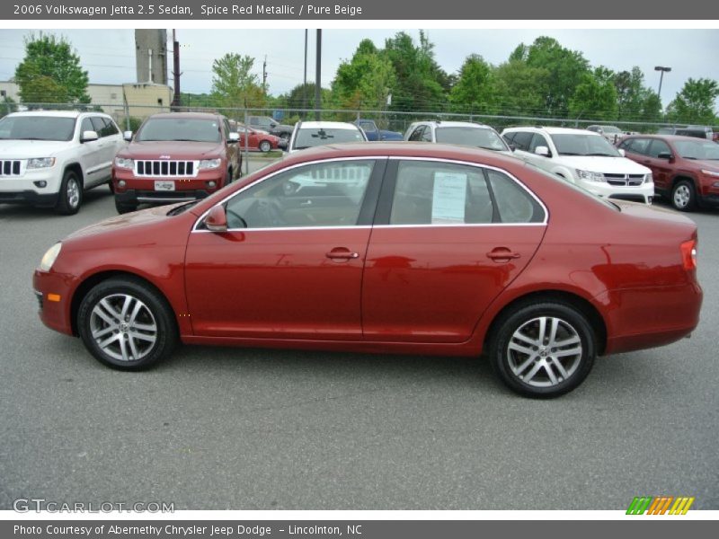 Spice Red Metallic / Pure Beige 2006 Volkswagen Jetta 2.5 Sedan