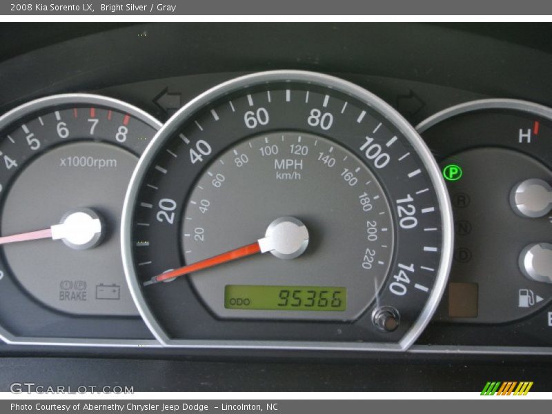 Bright Silver / Gray 2008 Kia Sorento LX