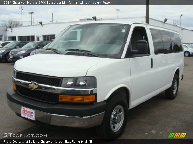 Summit White / Medium Pewter 2014 Chevrolet Express 3500 Passenger LT