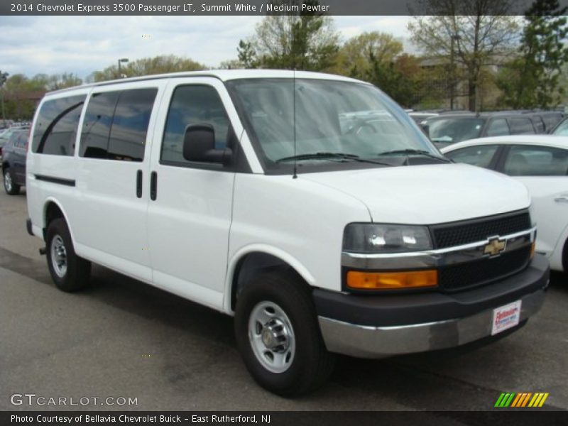 Summit White / Medium Pewter 2014 Chevrolet Express 3500 Passenger LT