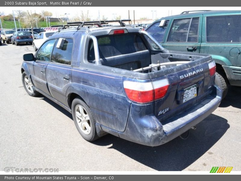 Mystic Blue Pearl / Gray 2003 Subaru Baja Sport