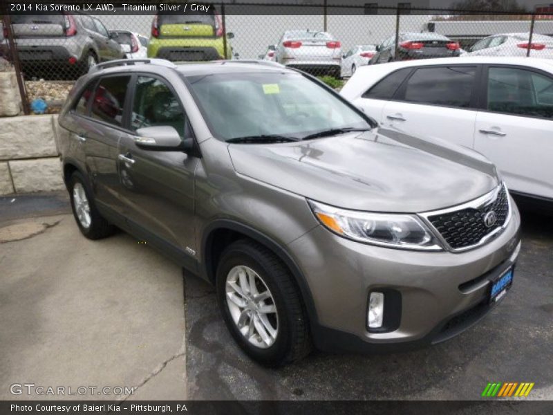 Titanium Silver / Gray 2014 Kia Sorento LX AWD