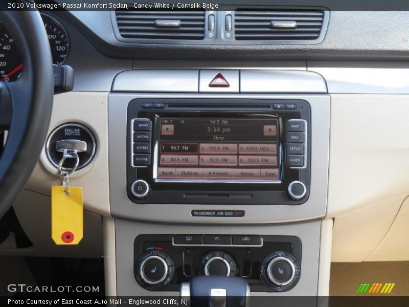 Candy White / Cornsilk Beige 2010 Volkswagen Passat Komfort Sedan